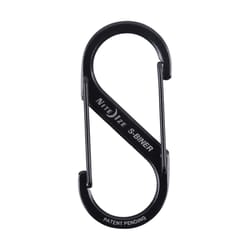 Nite Ize S-Biner 1.8 in. D Stainless Steel Black Carabiner Key Holder