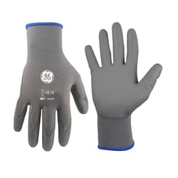 General Electric Unisex Dipped Gloves Gray M 1 pair