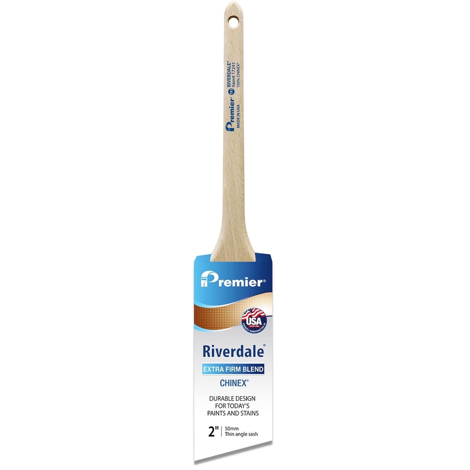 Premier Riverdale 2 in. Extra Stiff Thin Angle Sash Paint Brush