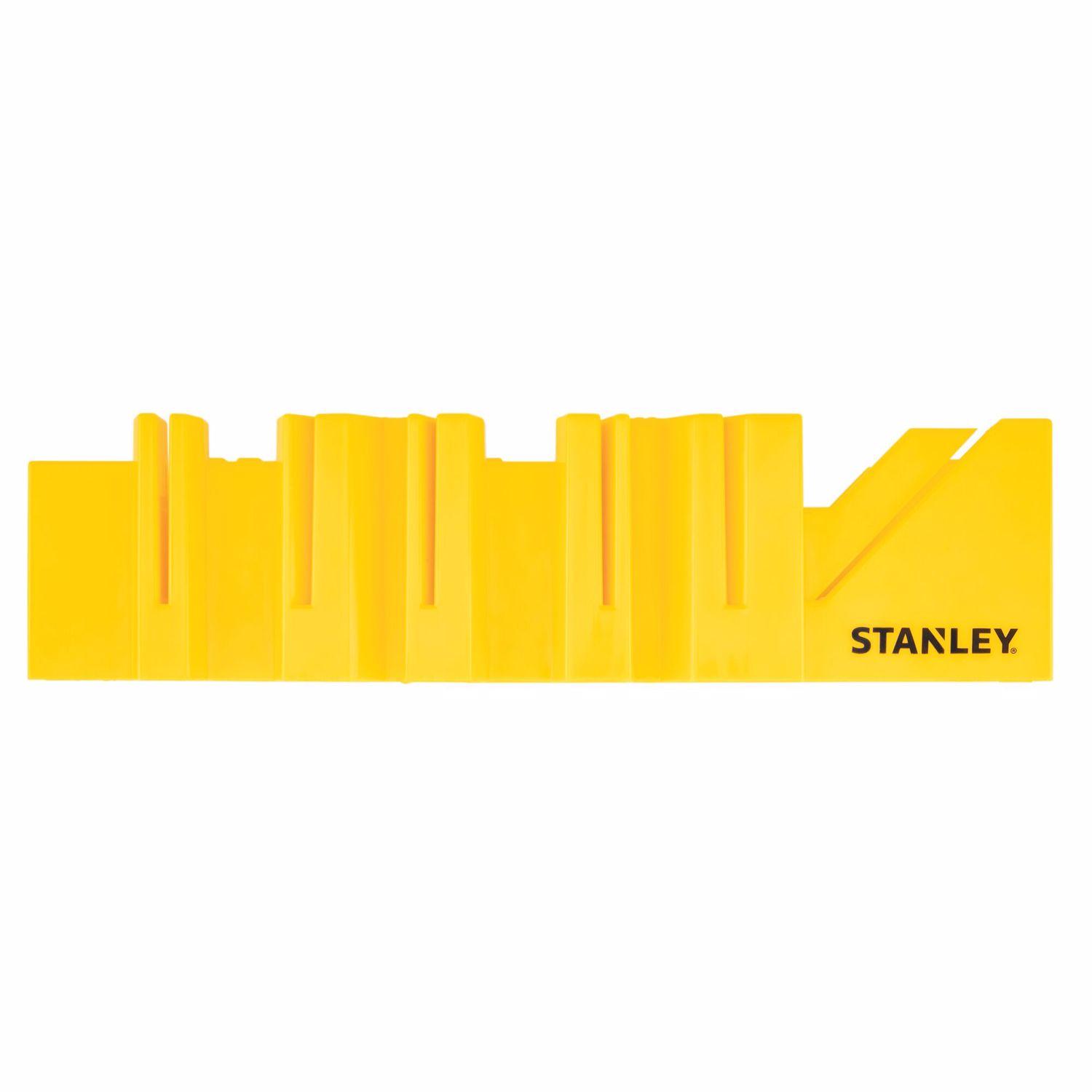 ⭐️mitre⭐️ Stanley 12 in. L X 5.2 in. W Plastic Miter Box Yellow 1 pc