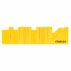 Stanley 12 in. L X 5.2 in. W Plastic Miter Box Yellow 1 pc