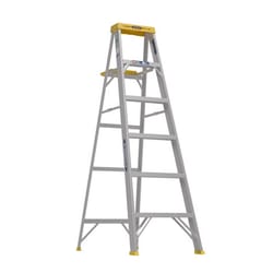 Werner 6 ft. H Aluminum Step Ladder Type II 225 lb. capacity