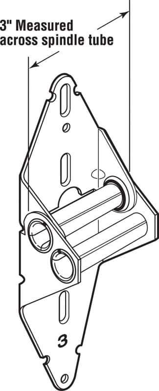 Prime-Line 3 in. W X 11.75 in. L X 0.44 in. D Steel Garage Door Hinge Prime-Line 3 in. W X 11.75 in. L X 0.44 in. D Steel Garage Door Hinge