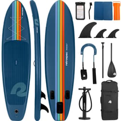 Retrospec PVC Inflatable Creamsicle Paddleboard 126 in. H X 6 in. W X 32 in. L