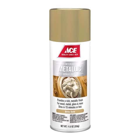 Ace Metallic Brite Gold 1/2 pt. Interior Craft Paint Indoor