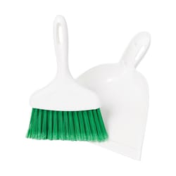 Libman 7 in. W Soft Recycled PET Dust Pan with Whisk Broom