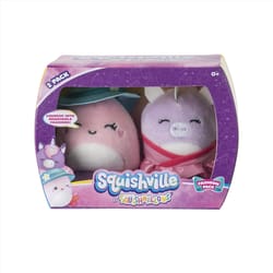 Squishmallow Squishville Squeeze Toy Multicolored 2 pc