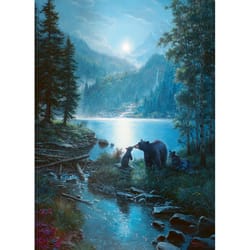 Cobble Hill Bear Night Jigsaw Puzzle 1000 pc