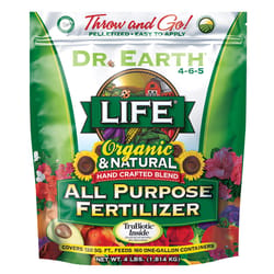 Dr. Earth Life Organic Pellets Flowers/Fruits/Vegetables All Purpose Plant Food 4 lb