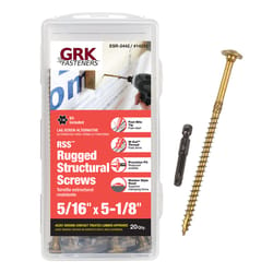 GRK Fasteners 5/16 in. X 5-1/8 in. L Star Washer Head Self Tapping Structural Screws