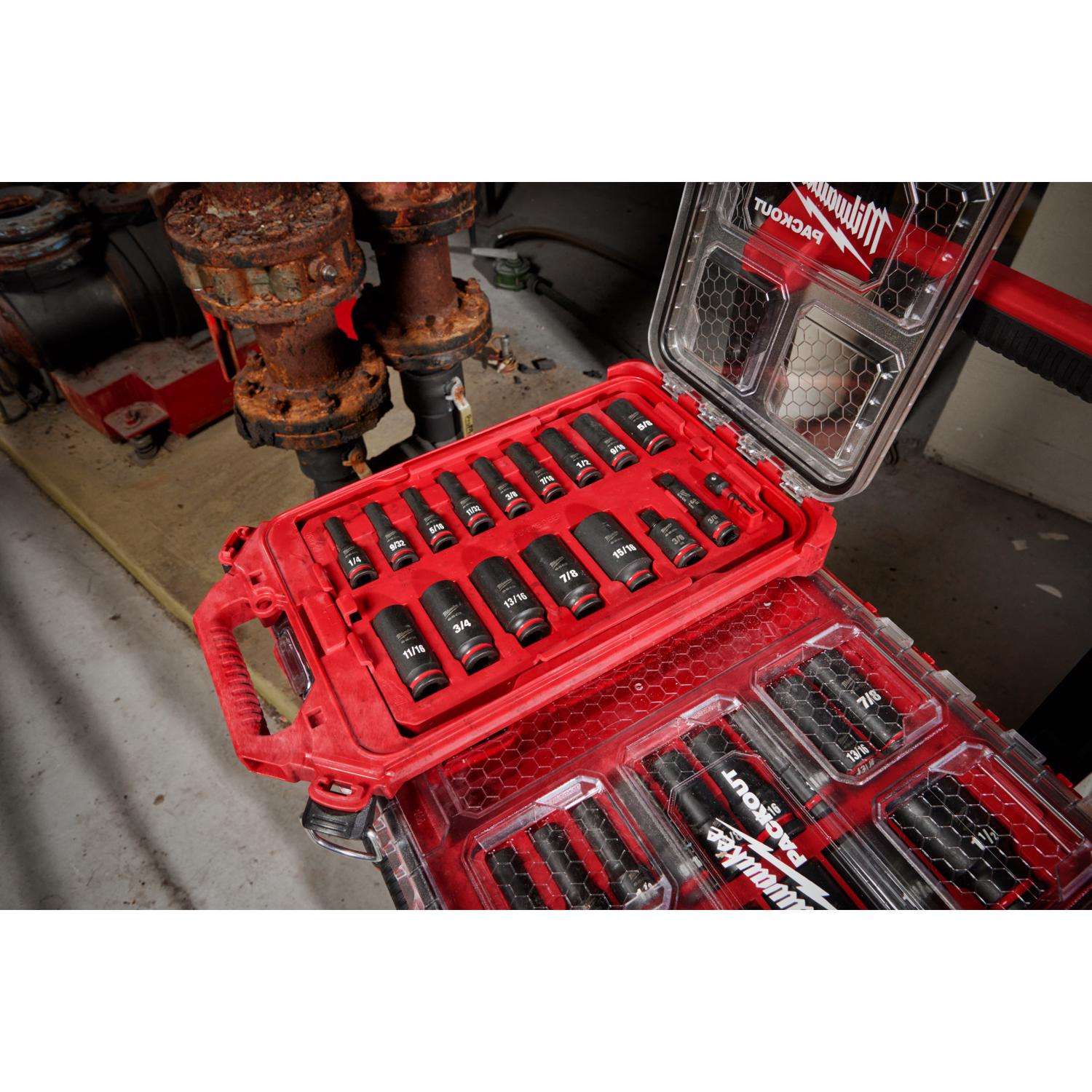 Milwaukee 31-Pc. SHOCKWAVE Impact-Duty Socket Set with Packout