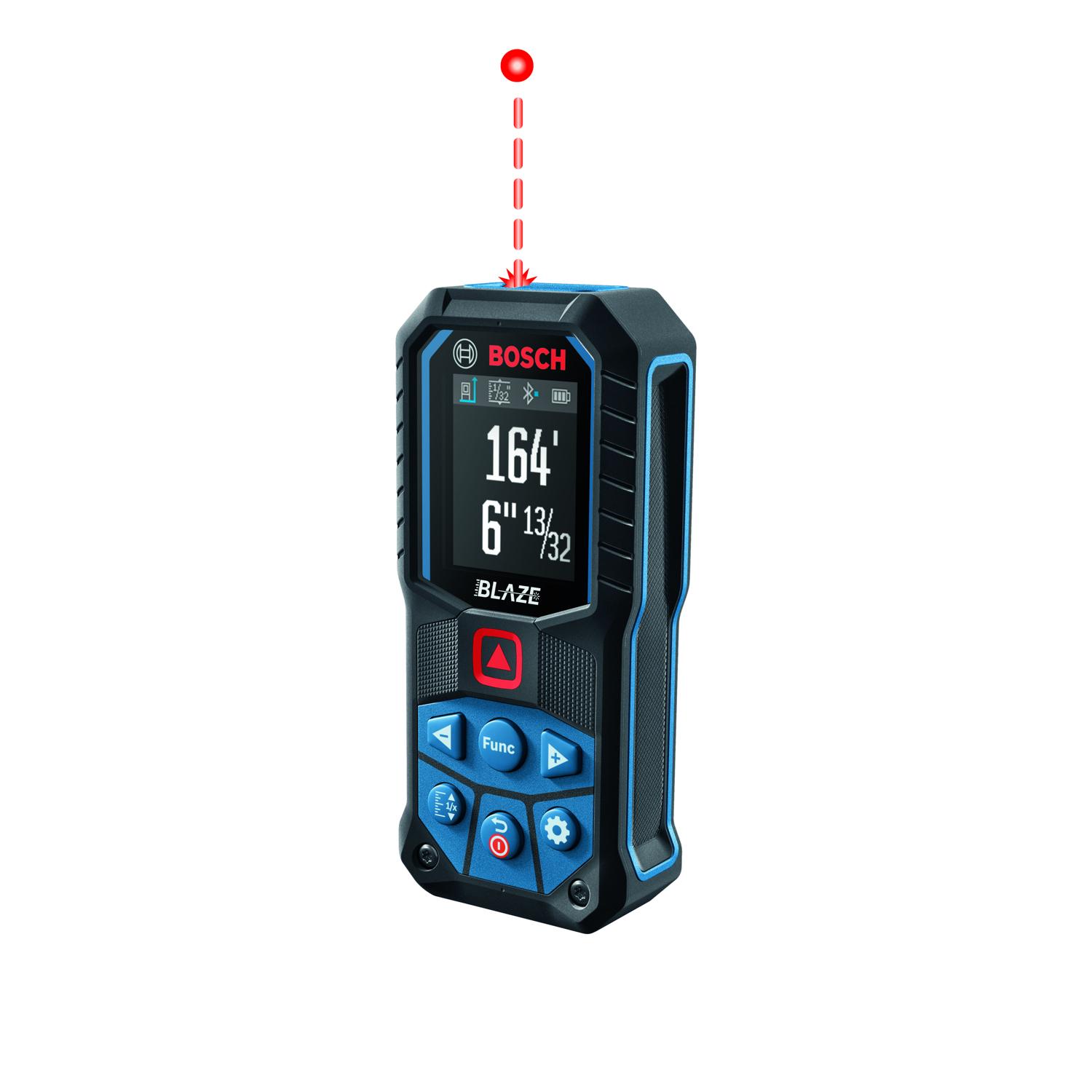 Bosch Blaze 2.1 in. L X 1.2 in. W Bluetooth Laser Distance Measurer 165 ft. Red 1 pc Sansujyuku sansujyuku.com