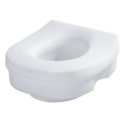 Moen Home Care Elongated/Round White Polypropylene Toilet Seat