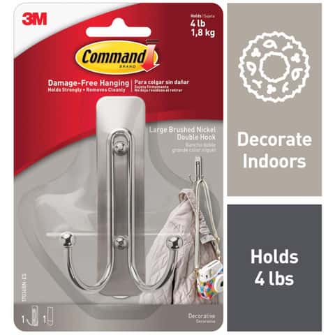 Command Shower Caddy, 4 Mounting bases, 4 Large Strips/Pack 1 ct