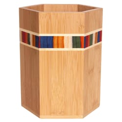 Totally Bamboo Baltique Marrakesh Multicolored Bamboo Utensil Holder