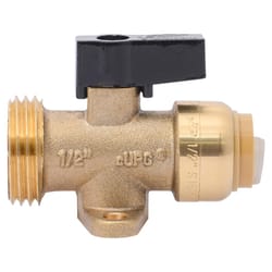 SharkBite 3/4 in. PTC X 1/2 in. MHT Brass Washing Machine Valve
