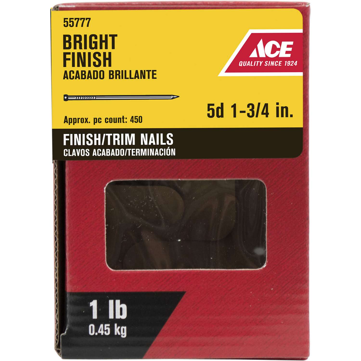 Ace 5D 13/4 in. Finishing Bright Steel Nail Countersunk 1 lb Ace