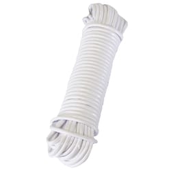 Plastic Clothes Line - White Rope Clothes Line String for Pulley 7/32 x  50FT