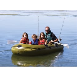 Airhead Angler Bay PVC Inflatable Hunter Green Kayak 56 in. W X 109 in. L