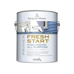 Benjamin Moore  Fresh Start  White  Low Lustre  Acrylic Latex  Primer  Exterior and Interior  1 gal. 