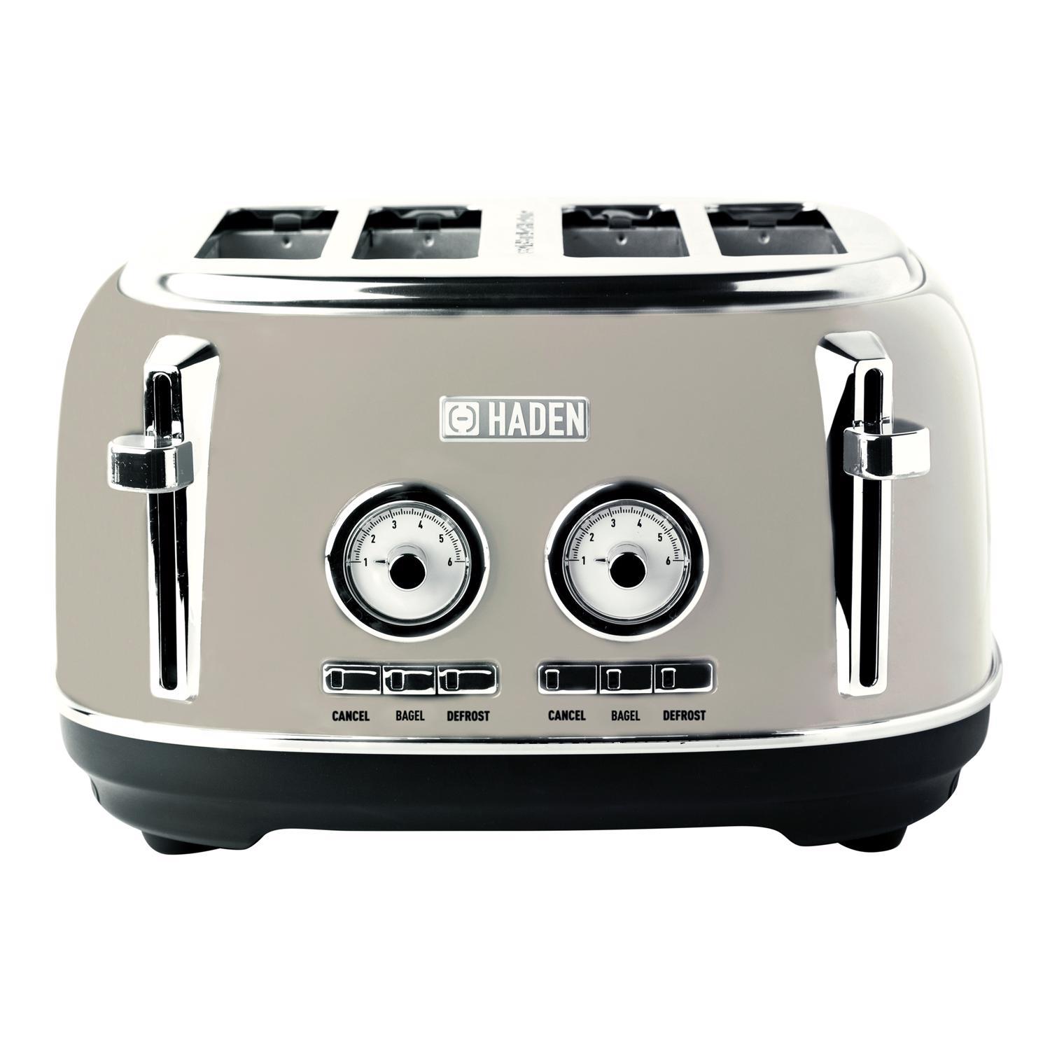 Haden Dorset Stainless Steel Cream 4 slot Toaster 7 in. H X 13 in. W X 11 in. D Sansujyuku sansujyuku.com