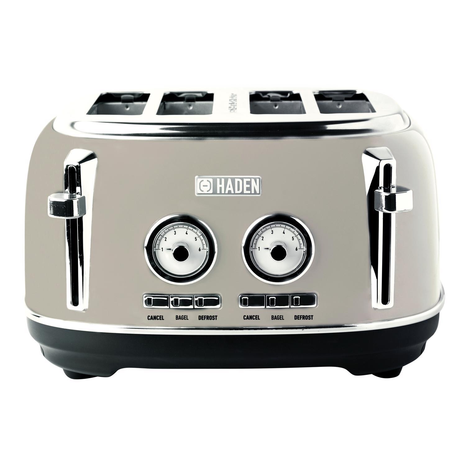 Haden Dorset Stainless Steel Cream 4 slot Toaster 7 in. H X 13 in. W X 11 in. D Uae Electronic uaeelectronic.com