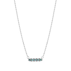 Montana Silversmiths Women's Beaded Bar Silver/Turquoise Necklace Water Resistant