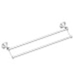 Moen Lounge Series Chrome Double Towel Bar 24 in. L Brass