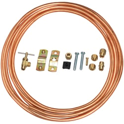 Homewerks 1/4 in. Compression in. X 1/4 in. D Compression 25 ft. Copper Ice Maker Supply Line Kit