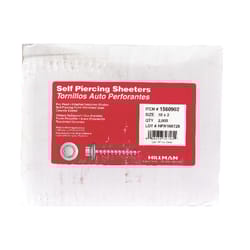 HILLMAN No. 10 Ga. X 2 in. L Slotted Hex Washer Head Self-Piercing Screws 2000 pk
