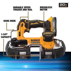 DeWalt 20V MAX ATOMIC Cordless Brushless Compact Band Saw Kit (Battery & Charger)