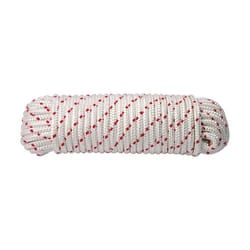 Koch 7/16 in. D X 100 ft. L Red/White Diamond Braided Polyester Rope