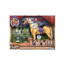 Sunny Days Blue Ribbon Toy Palomino Horse Multicolored 14 pc