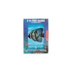 Kikkerland 3-D Fish Playing Cards Assorted