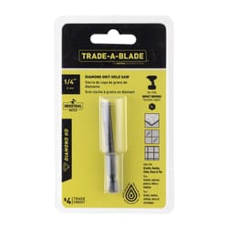 Trade A Blade Diamond 1/4 in. L X 1/4 in. D Hole Saw