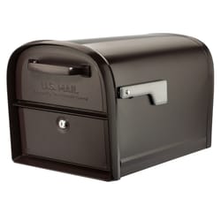 Architectural Mailboxes Oasis Galvanized Steel Post Mount Rubbed Bronze Mailbox