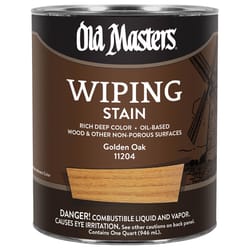 Old Masters Semi-Transparent Golden Oak Oil-Based Wiping Stain 1 qt