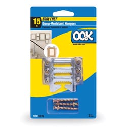HILLMAN OOK Silver Picture Hanger 15 lb 3 pc