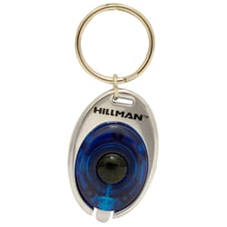 HILLMAN Metal Assorted Decorative Key Ring LED Light