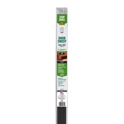 M-D BUILDING PRODUCTS Black Aluminum/Vinyl Sweep For Doors 36 in. L X 0.25 in.
