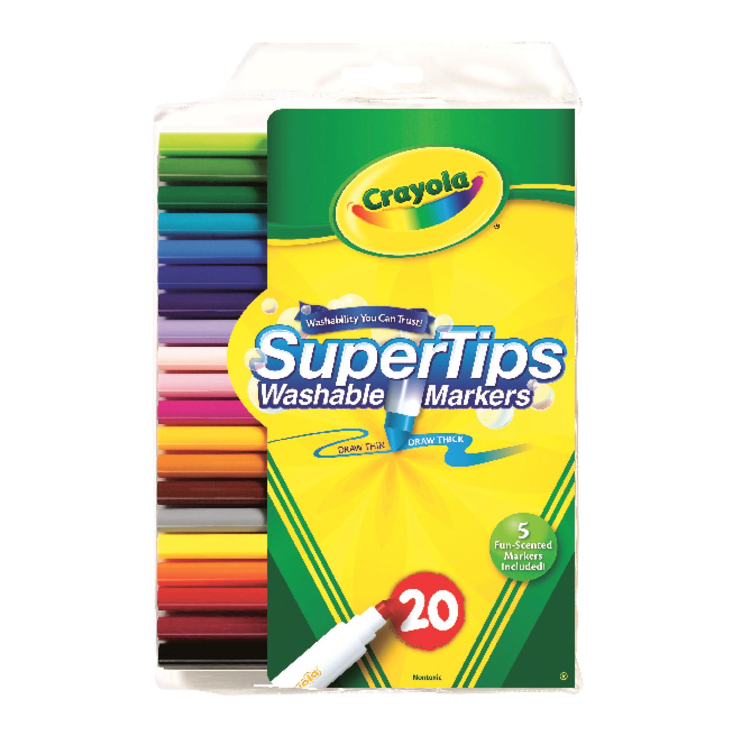 Photos - Felt Tip Pen Crayola SuperTips Assorted Fine Tip Markers 20 pk 58-8106 