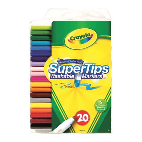 Crayola Super Tips 10-color Washable Markers - Assorted - 10 / Set - Office  Outlet