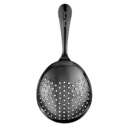 Final Touch Black Stainless Steel Julep Strainer