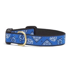 Up Country Blue Bandana Nylon Dog Collar Medium