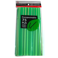 Chef Craft Green Plastic Flexible Straw