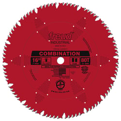 Freud 16 in. D X 1 in. Combination TiCo Hi-Density Carbide Combination Saw Blade 80 teeth 1 pk