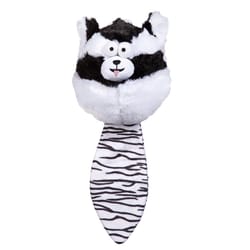 Boss Pet Zanies Black/White Polyester Funny Furry Fatty Skunk Dog Toy 1 pk