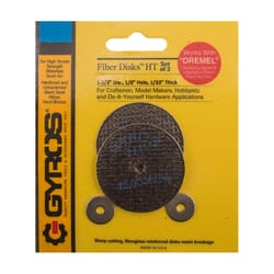 Gyros Tools Fiber Disk HT 1-1/2 in. Dia. x 1/8 in. Fiberglass Cutting Disc 2 pc.