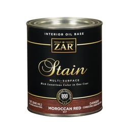 ZAR Semi-Transparent Moroccan Red Oil-Based Polyurethane Wood Stain 1 qt