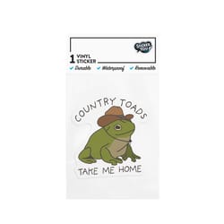 StickerYou Country Toads Take Me Home Sticker Vinyl 1 pk